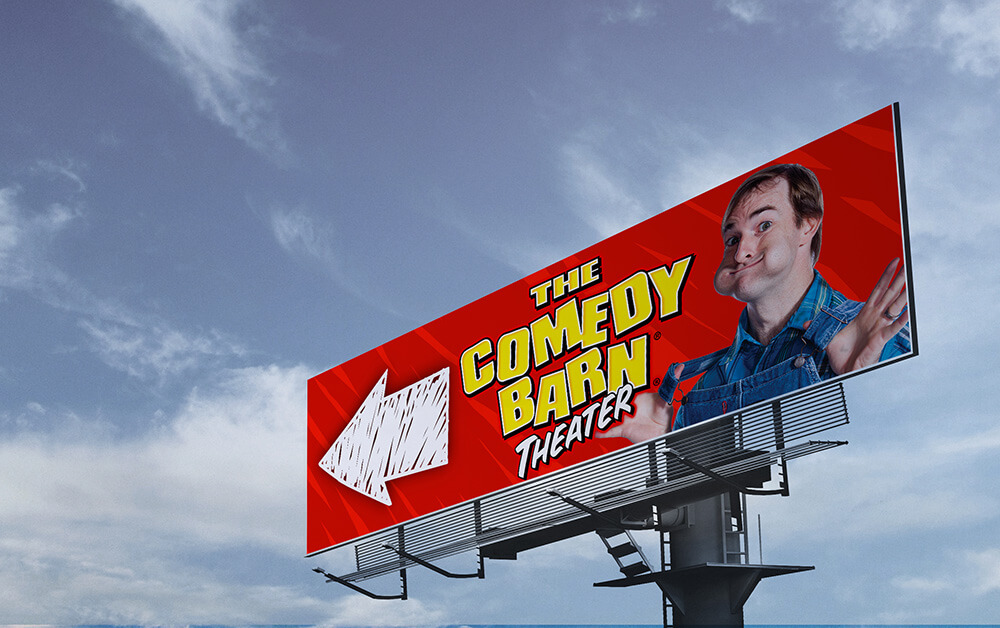 Comedy Barn Billboard